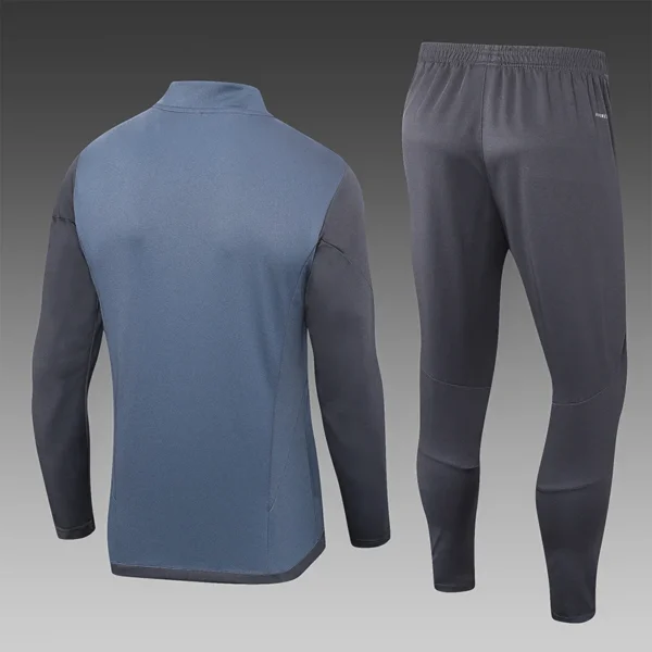 2023/2024 Real Madrid Half-Pull Training Suit Grey Football Shirt