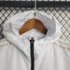 2023/2024 Real Madrid Windbreaker White-Black Football Shirt