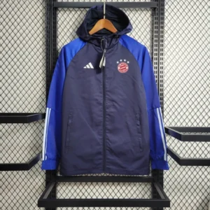 2023/2024 Bayern Munchen Windbreaker(Navy Blue)Football Shirt