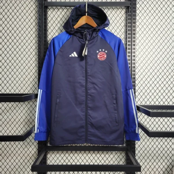 2023/2024 Bayern Munchen Windbreaker(Navy Blue)Football Shirt