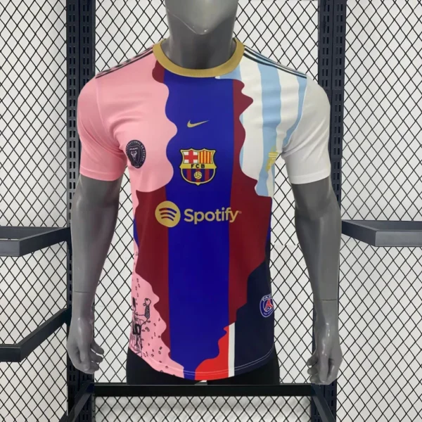 2025/2026 Player Edition Inter Miami Argentina Barcelona Paris Messi Commemorative Edition Football Shirt