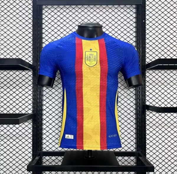 2024/2025 Player Version Spain Euro Pre-match training uniform Jersey