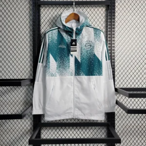 2023/2024 Bayern Munchen Windbreaker(White-Green)Football Shirt
