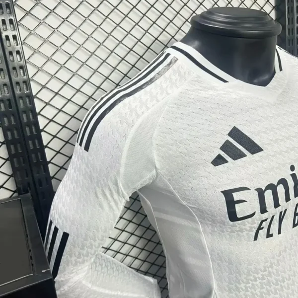 2024/2025 Long Sleeve Player Version Real Madrid Home Football Shirt