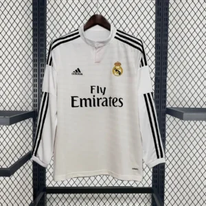 2014/2015 Retro Long Sleeve Real Madrid Home Football Shirt