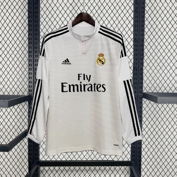 2014/2015 Retro Long Sleeve Real Madrid Home Football Shirt