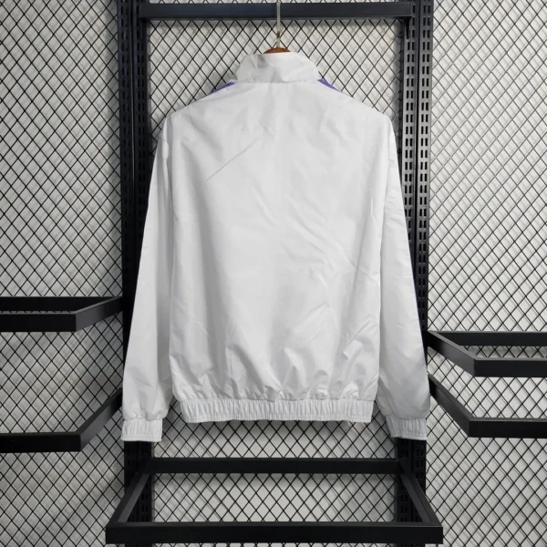 2023/2024 Real Madrid Reversible Windbreaker White Football Shirt