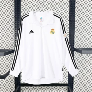 2002/2003 Retro Long Sleeve Real Madrid Home Football Shirt