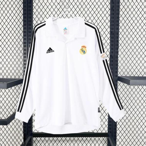 2002/2003 Retro Long Sleeve Real Madrid Home Football Shirt