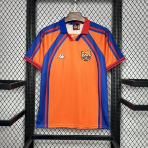 1998 Retro Barcelona Away Football Jersey