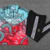 2023/2024 Real Madrid Half-Pull Training Suit Green Red Football Shirt
