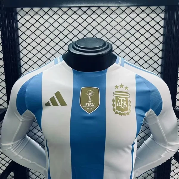 2024/2025 Argentina Home Players Edition Long Sleeve Football Jersey