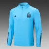 2022/2023 Argentina Half-Pull Training Suit Sky Blue Football Shirt