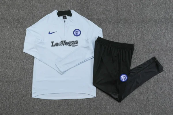 2023/2024 Inter Milan Half-Pull Training Suit Light Blue Football Shirt