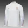 2022 Algeria Half-Pull Training Suit White Football Shirt