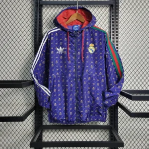 2023/2024 Real Madrid GUCCI Joint Windbreaker Blue Football Shirt