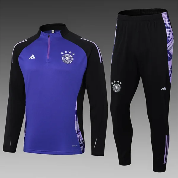 2024/2025 Germany Half-Pull Training Suit Purple Football Shirt