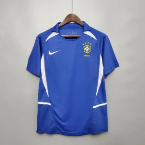 2002 Retro Brazil Away Football Shirt