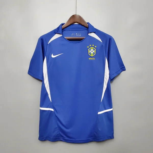 2002 Retro Brazil Away Football Shirt