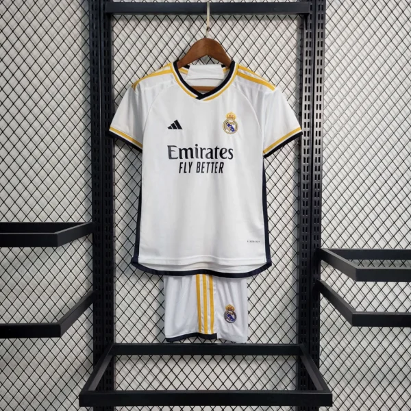 2023/2024 Real Madrid Home Shirt Kids Size +HP