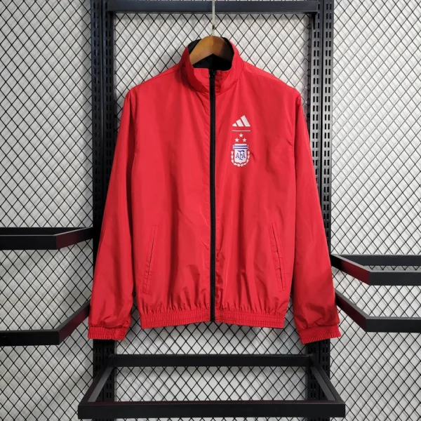 2023/2024 Argentina Reversible Windbreaker Red-Black Football Shirt