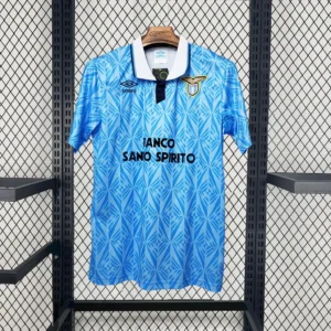 1991/1992 Retro Lazio Home Football Shir