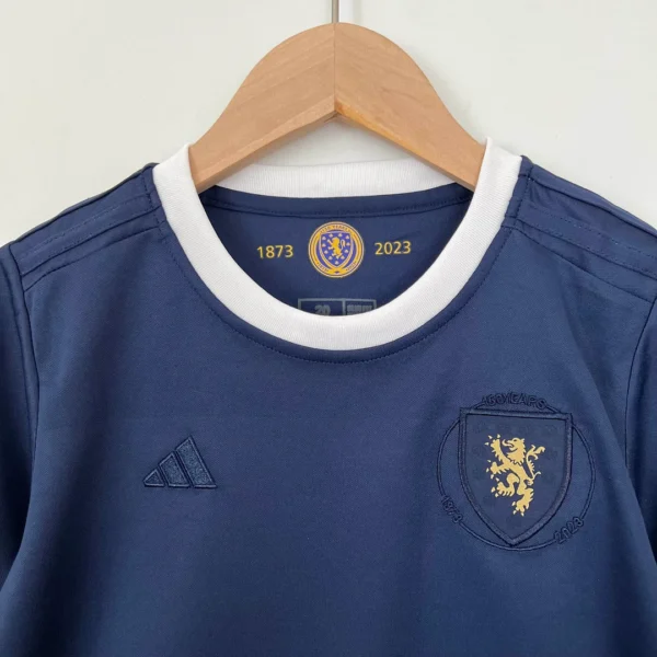 2023 Scotland Scotland 150th Anniversary Edition Navy Blue Football Shirt Kids Size