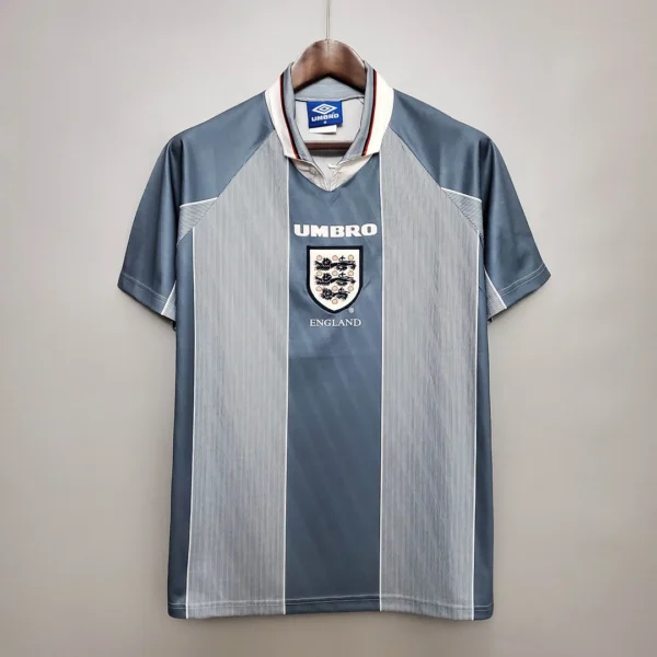 1996 Retro England Away Football Shirt