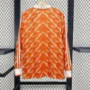 1988 Retro Long Sleeve Netherlands Home Jersey