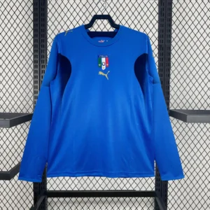 2006 Italy Home Long Sleeves Retro Jersey