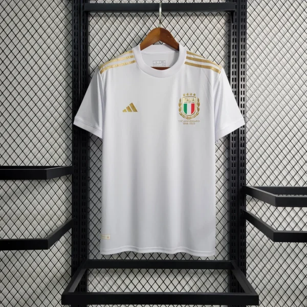 2023 Italy 125th Anniversary White Football Shirt